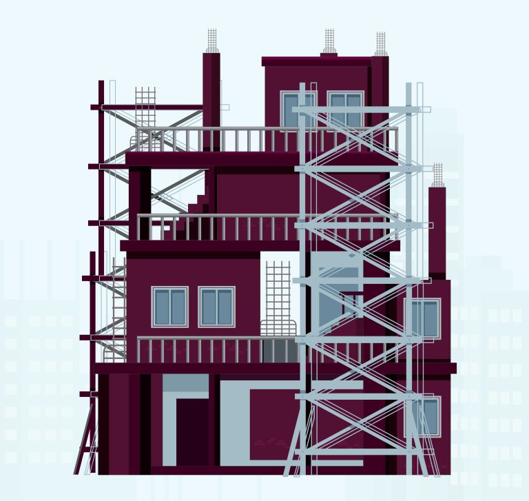 fixed scaffolding
